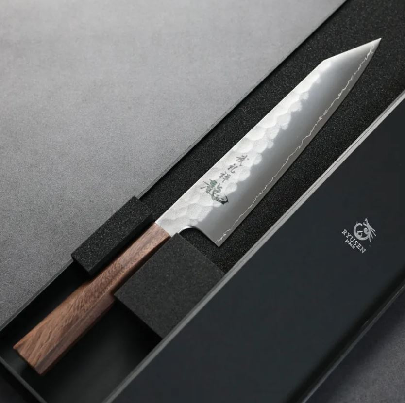 和 牛刀 210mm SG2本鍛造 (2) 龍泉刃物 武禮禪龍 和 牛刀 210mm SG2/本鍛造