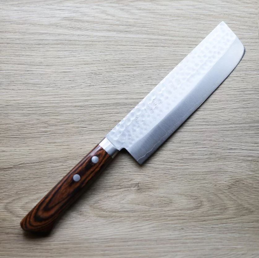 擷取 增谷訓生 菜切 165mm VG1鋼 鎚目