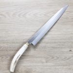 擷取 佐治武士 柳刃 300mm 銀三鋼 鹿角柄