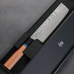 改 菜切 165mm VG10 (1) 龍泉刃物 梵天雲龍 改 菜切 165mm VG10 63層鎳染大馬士革/本鍛造