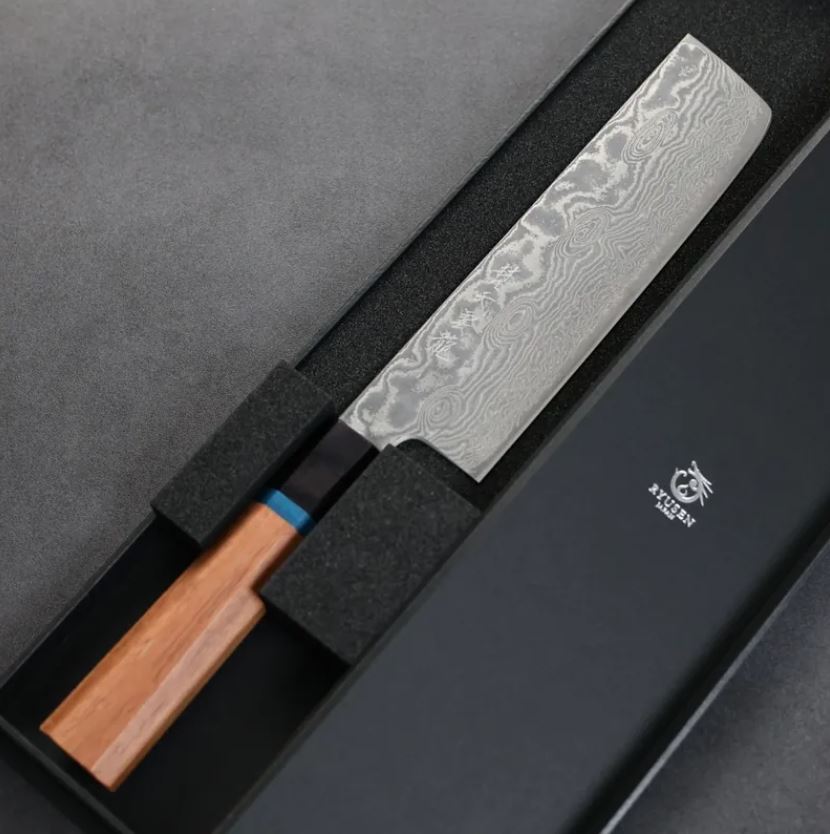 龍泉刃物 梵天雲龍 改 菜切 165mm VG10 63層鎳染大馬士革/本鍛造