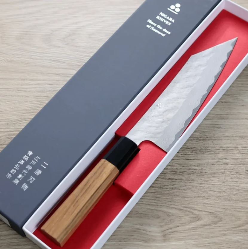 文化 170mm VG10鋼 (2) 二唐刃物 文化 170mm VG10鋼 磨鎚目