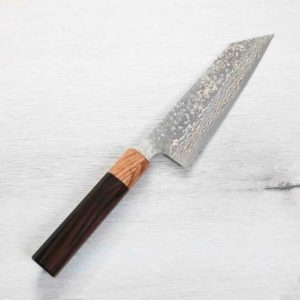 佐治武士 文化刀 165mm VG10W鋼 黑金大馬士革