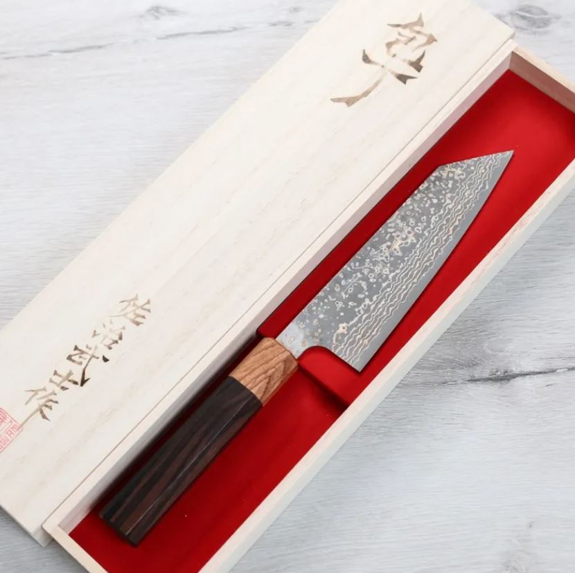 文化刀 165mm (2) 佐治武士 文化刀 165mm VG10W鋼 黑金大馬士革