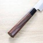 柳刃 210mm 白紙鋼 墨流 (3) 北岡英雄 柳刃 210mm 白紙鋼 墨流