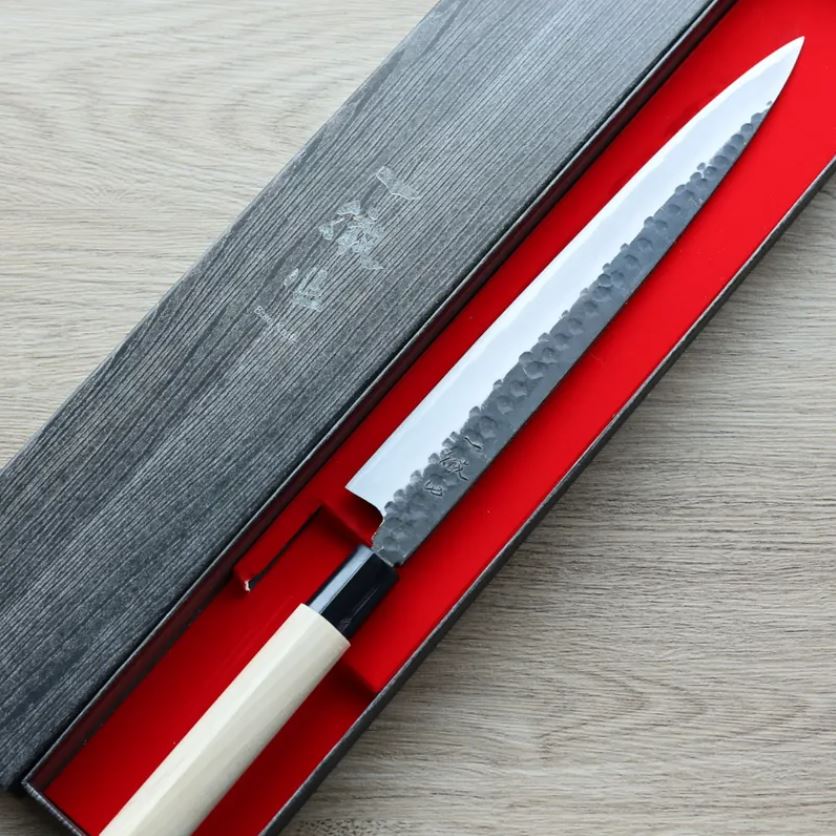 一徹 柳刃 270mm 白紙鋼 黑打/左手用