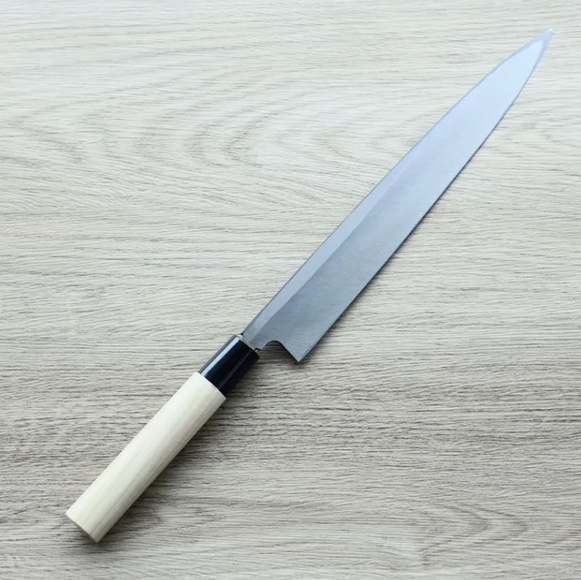 一徹 柳刃 270mm 白紙鋼 黑打/左手用