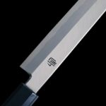 白紙鋼 左手付鞘 (7) 藍包丁 柳刃 240mm 白紙鋼 左手/付鞘