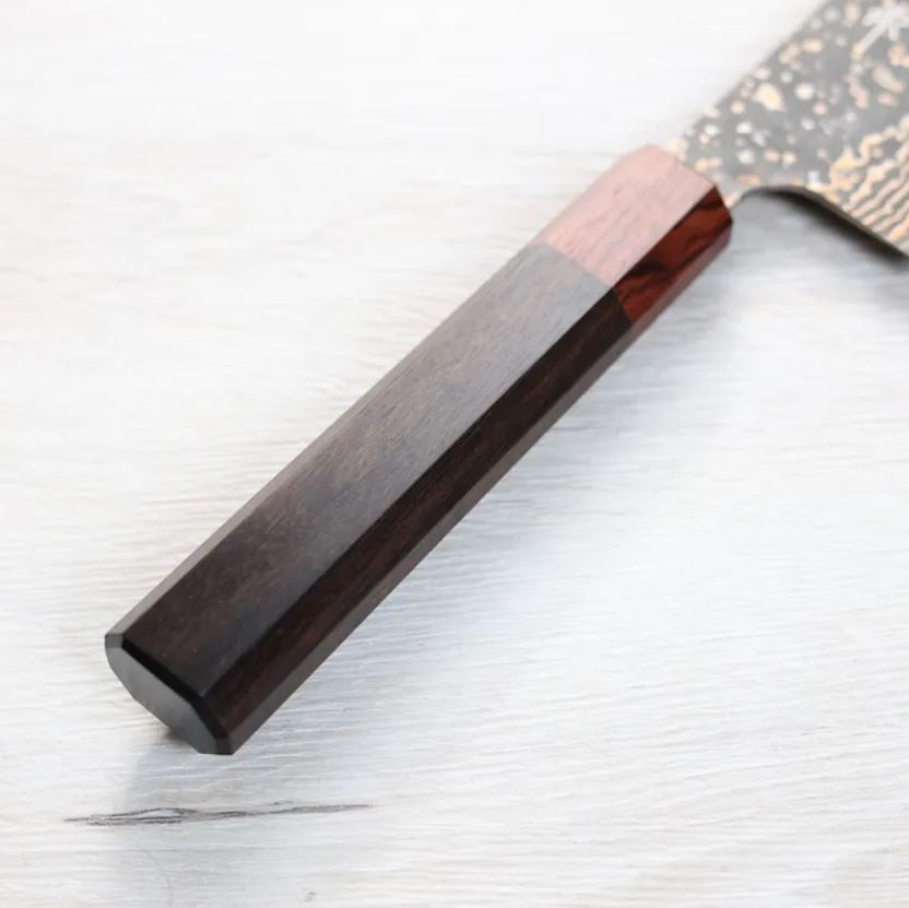 菜切 165mm (2) 佐治武士 菜切 165mm VG10W鋼 黑金大馬士革