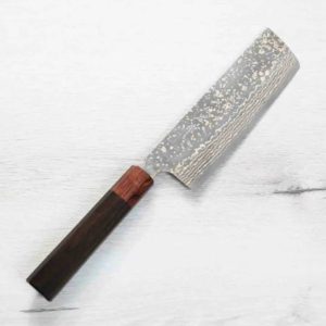 佐治武士 菜切 165mm VG10W鋼 黑金大馬士革