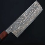 菜切 165mm (4) 佐治武士 菜切 165mm VG10W鋼 黑金大馬士革