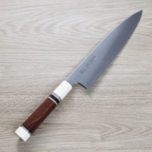 佑成 牛刀 240mm ZDP189粉末HSS鋼/沙漠鐵木八角柄