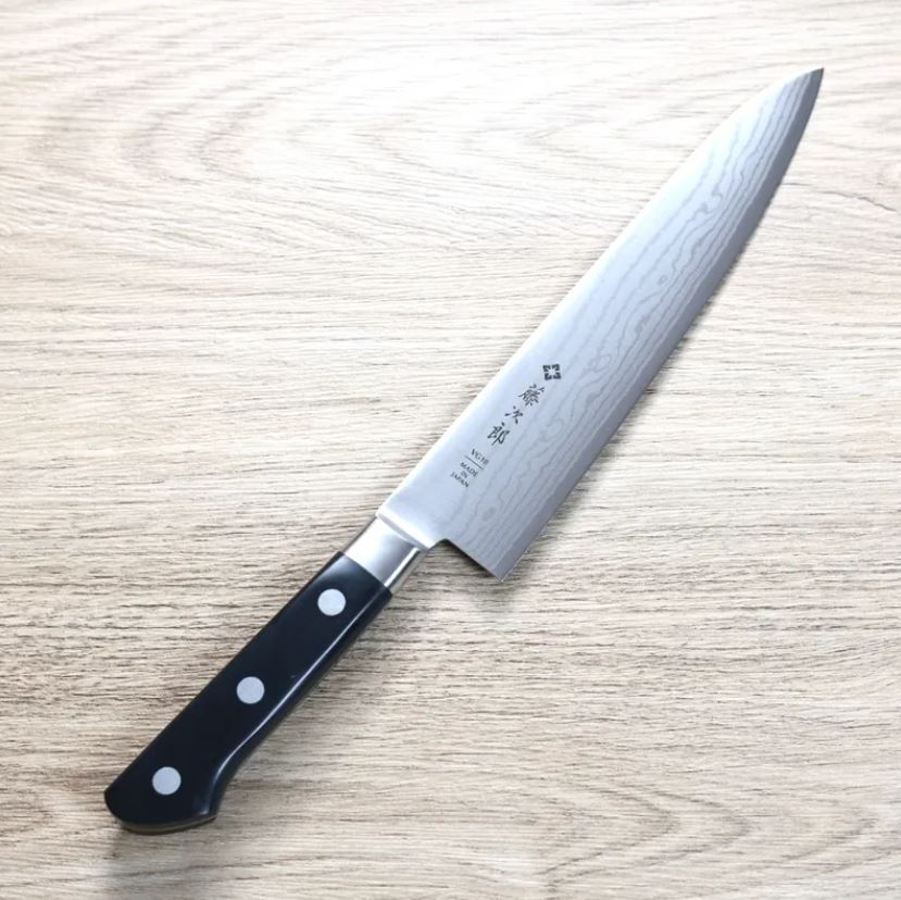 藤次郎 DP 牛刀 210mm VG10鋼 大馬士革 洋柄