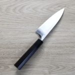 初心x彌氏良寬 出刃 150mm 青紙鋼 墨流