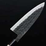 一徹 出刃 165mm 白紙鋼 黑打/左手用