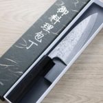 初心x彌氏良寬 出刃 180mm 青紙鋼 墨流