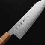 切付牛刀 180mm VG10鋼 33層大馬士革 和柄 (5) 関龍作 切付牛刀 180mm VG10鋼 33層大馬士革 和柄
