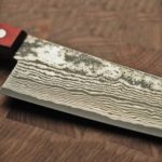 日本手工鍛造 黑鎳染 210mm 牛刀 大馬士革紋 R2粉末鋼