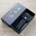 折疊刀 100mm 黑染 SG2粉末HSS鋼 (2) 黑崎優 折疊刀 100mm 黑染 SG2粉末HSS鋼 藍/付皮套