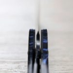 黑崎優 折疊刀 100mm 黑染 SG2粉末HSS鋼 藍綠/付皮套