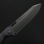 黑崎優 折疊刀 100mm 黑染 SG2粉末HSS鋼 藍綠/付皮套