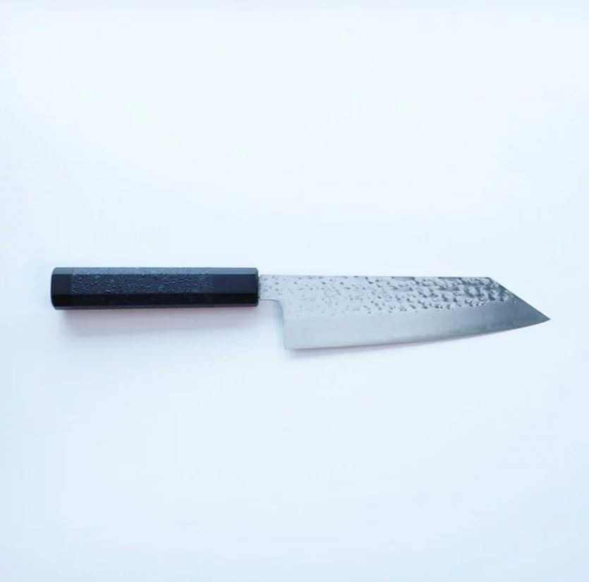 擷取 藍包丁 閃光藍天目 文化刀 165mm SG2鋼