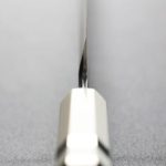 曲背先丸柳刃 330mm 銀三鋼 (5) 堺孝行 斬月 曲背先丸柳刃 330mm 銀三鋼 炎天龍 大馬士革/付鞘