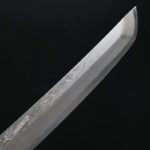 曲背先丸柳刃 330mm 銀三鋼 (8) 堺孝行 斬月 曲背先丸柳刃 330mm 銀三鋼 炎天龍 大馬士革/付鞘