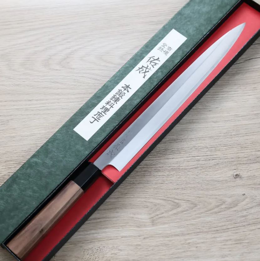 柳刃 300mm VG10鋼 新燒 (2) 佑成 柳刃 300mm VG10鋼 新燒