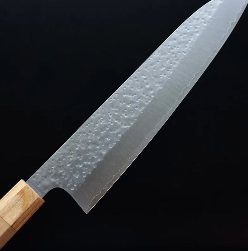 牛刀 210mm SG2 櫻花鎚目 (5) 黑崎真 牛刀 210mm SG2粉末HSS鋼 櫻花鎚目