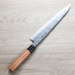 牛刀 240mm 白紙鋼 黑打 櫻桃木柄 (2) 好光 牛刀 240mm 白紙鋼 黑打 櫻桃木柄