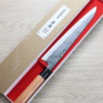 牛刀 240mm 白紙鋼 黑打 櫻桃木柄 (3) 好光 牛刀 240mm 白紙鋼 黑打 櫻桃木柄