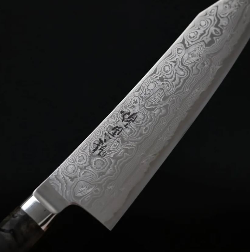 龍泉刃物 煌黑龍 牛刀 210mm (1) 龍泉刃物 煌黑龍 牛刀 210mm SG2粉末HSS鋼 99層鎳染大馬士革