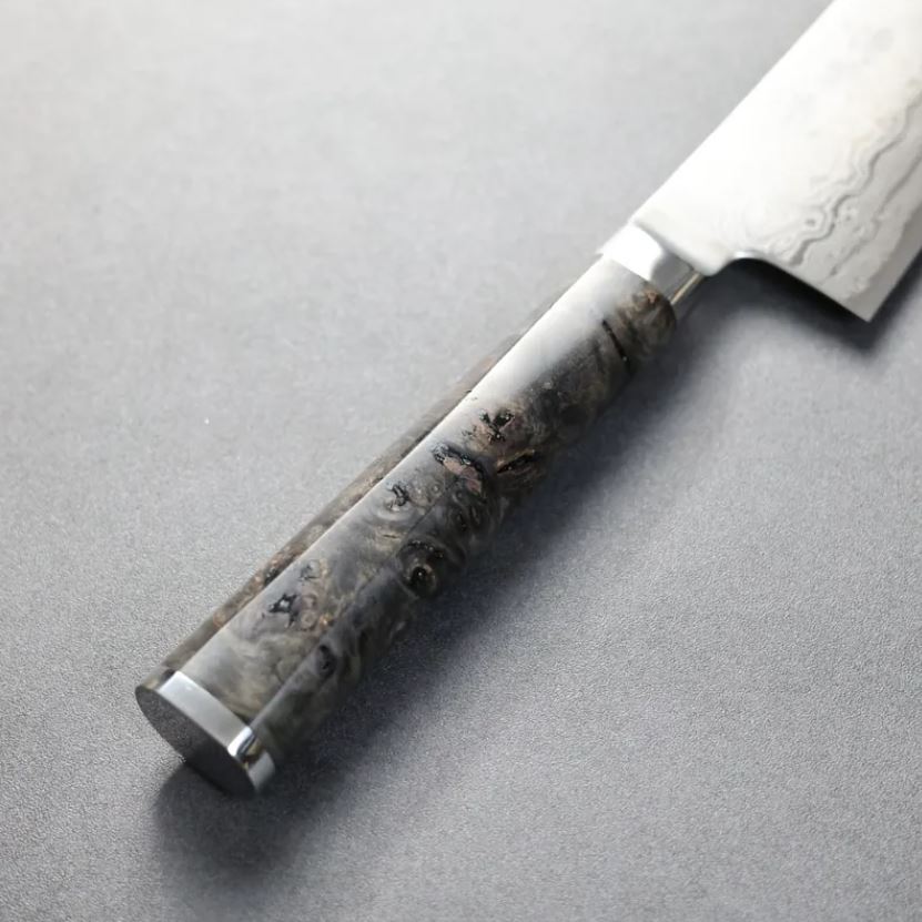 龍泉刃物 煌黑龍 牛刀 210mm (6) 龍泉刃物 煌黑龍 牛刀 210mm SG2粉末HSS鋼 99層鎳染大馬士革