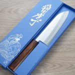 三德刀 170mm VG1鋼 鎚目 樫木和柄 (2) 增谷訓生 三德刀 170mm VG1鋼 鎚目 樫木和柄