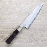 切付牛刀 240mm SG2粉末HSS鋼 磨鎚目 (1) 二唐刃物 切付牛刀 240mm SG2粉末HSS鋼 磨鎚目