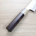 切付牛刀 240mm SG2粉末HSS鋼 磨鎚目 (3) 二唐刃物 切付牛刀 240mm SG2粉末HSS鋼 磨鎚目