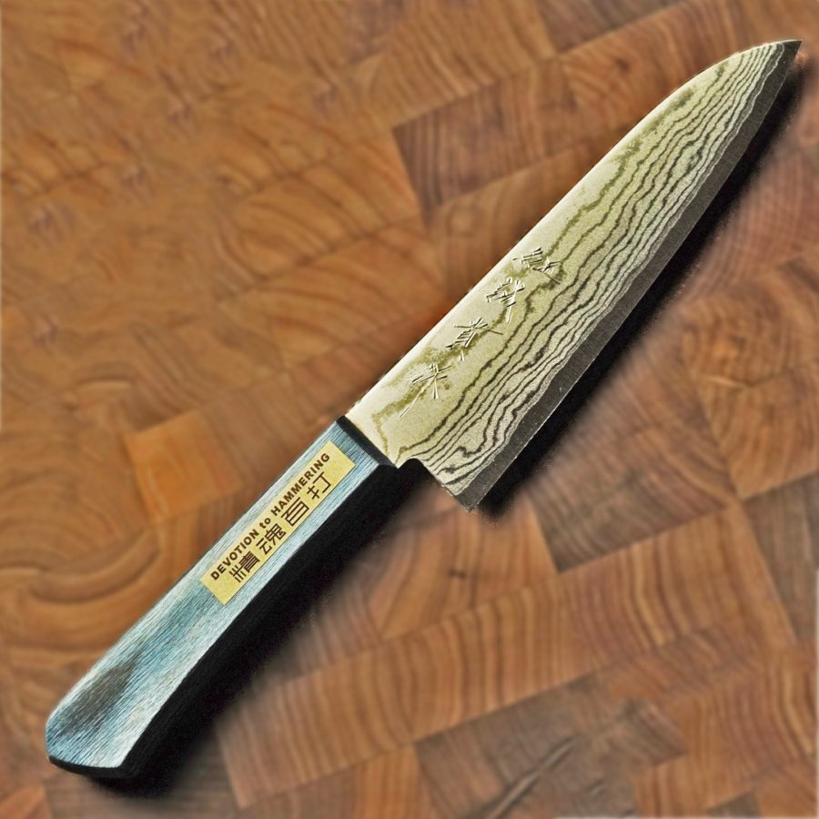 誠貴作 中三徳包丁 145mm VG10 大馬士革紋