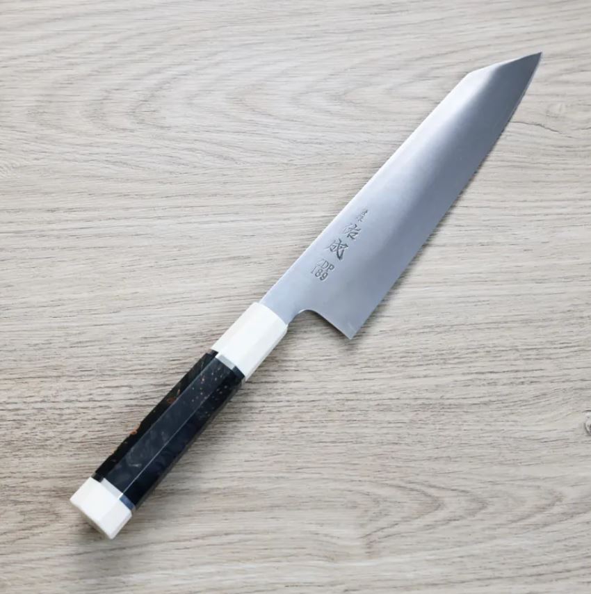 切付牛刀 210mm ZDP189粉末HSS鋼穩定木柄 (1) 佑成 切付牛刀 210mm ZDP189粉末HSS鋼/穩定木柄