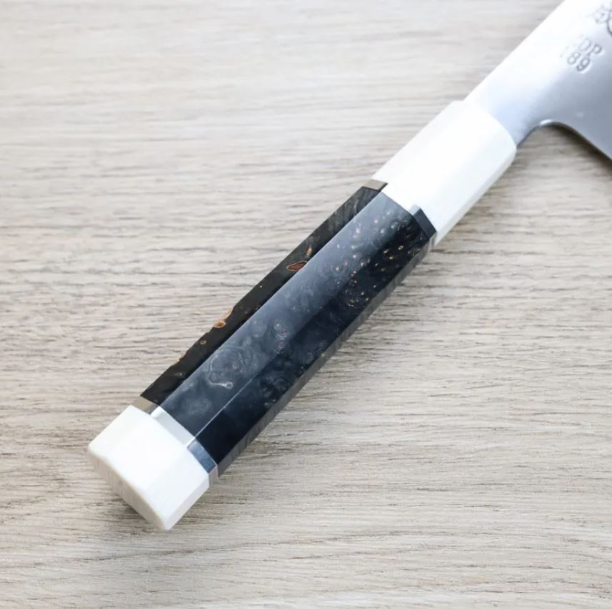 佑成切付牛刀210mm ZDP189粉末HSS鋼/穩定木柄- 火星主廚的回歸之旅