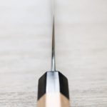 加藤義実 牛刀 240mm 青紙超級鋼 梨地 (4) 加藤義実 牛刀 240mm 青紙超級鋼 梨地