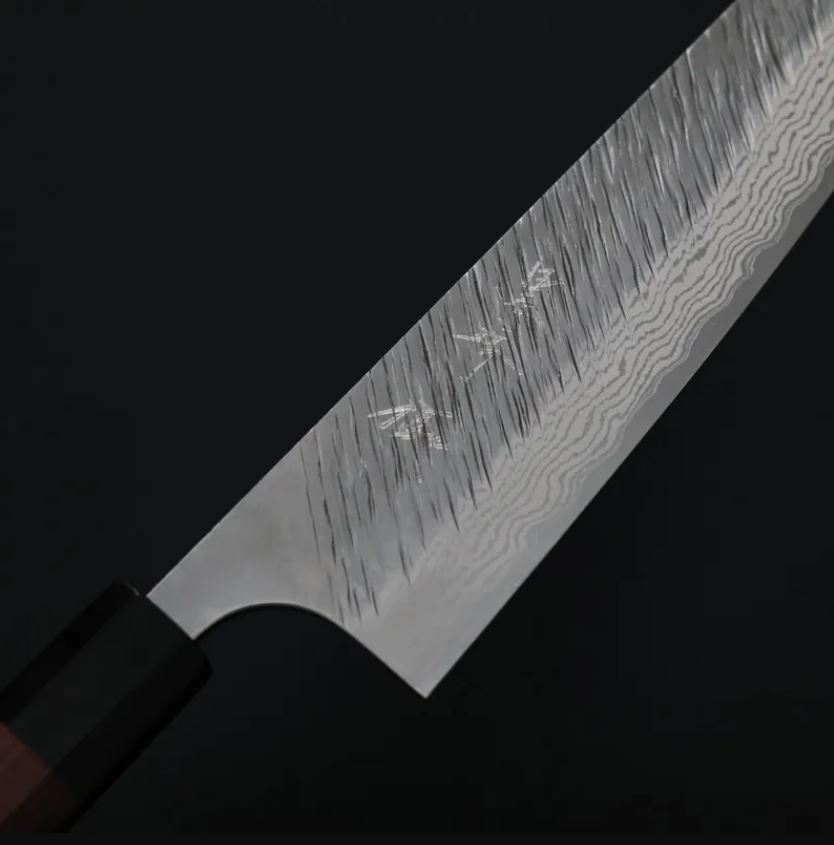 黑崎優 風神 牛刀 240mm VG10鋼 墨流