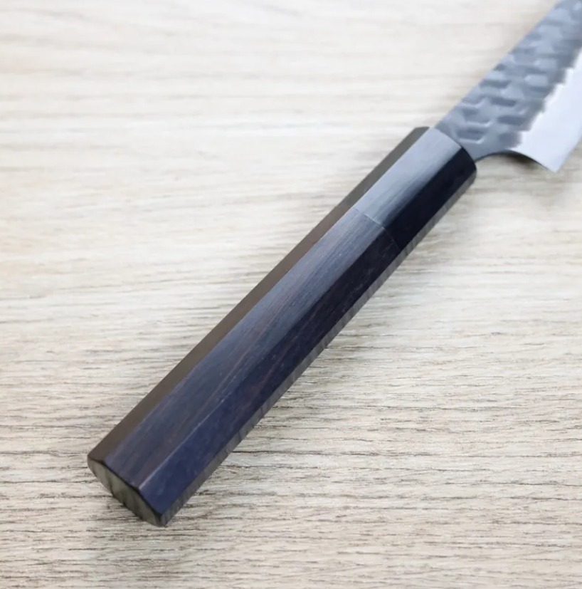 二唐刃物 切付蔬果 120mm SG2粉末HSS鋼 黑打鎚目 (3) 二唐刃物 切付蔬果 120mm <br>SG2粉末HSS鋼 黑打鎚目