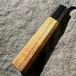 初心x彌氏良寬 銀葉 菜切 170mm 銀三鋼 大馬士革