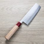 增谷訓生 寬版菜切 165mm VG10鋼 彩流 和柄 增谷訓生 寬版菜切 165mm VG10鋼 彩流 和柄