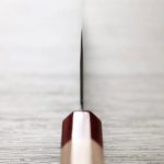 增谷訓生 寬版菜切 165mm VG10鋼 彩流 和柄 (4) 增谷訓生 寬版菜切 165mm VG10鋼 彩流 和柄