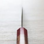 增谷訓生 寬版菜切 165mm VG1鋼 鎚目 和柄 (4) 增谷訓生 寬版菜切 165mm VG1鋼 鎚目 和柄