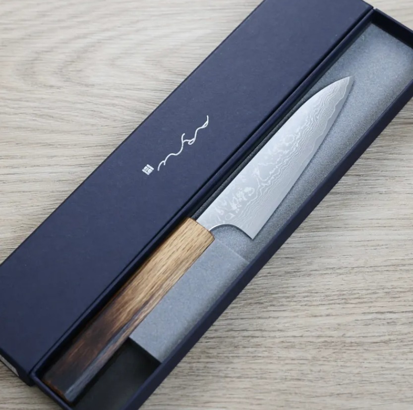 安立勝重 蔬果刀 120mm VG10 大馬士革 和柄