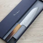 安立打刃物 三德刀 165mm VG10 大馬士革 和柄 (2) 安立打刃物 三德刀 165mm VG10 大馬士革 和柄