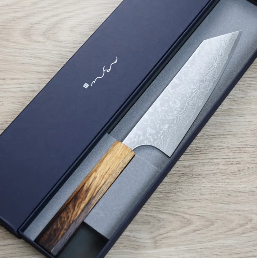 安立打刃物 文化刀 165mm VG10 大馬士革 和柄 (2) 安立打刃物 文化刀 165mm VG10 大馬士革 和柄